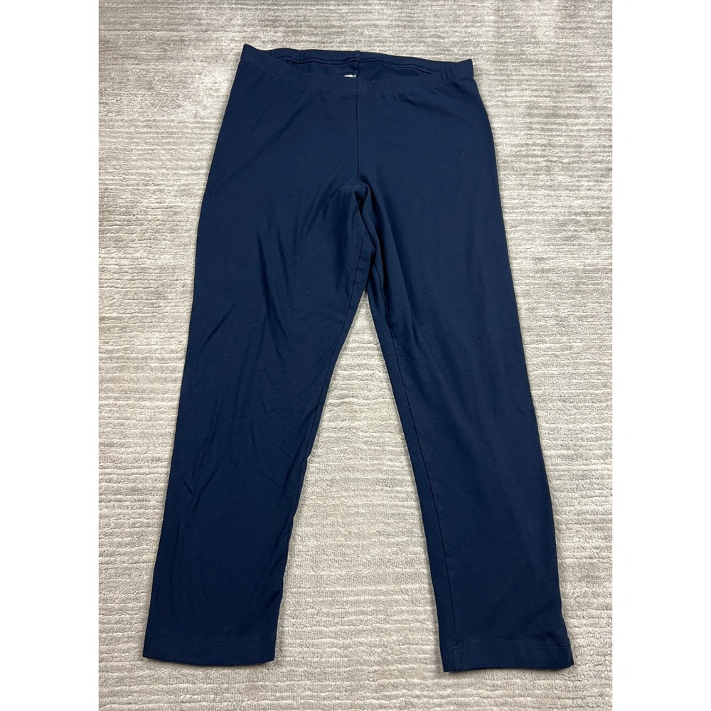 Old Navy Leggings Women XL Tall Navy Blue Solid Cotton Blend Stretch Casual